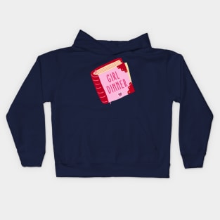 Girl Dinner Kids Hoodie